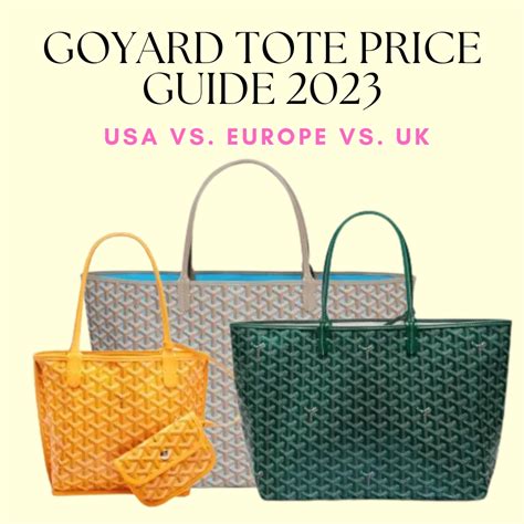 goyard bags tote|Goyard 233 bag price 2022.